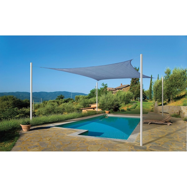 16 Ft Square Blue Shade Sail